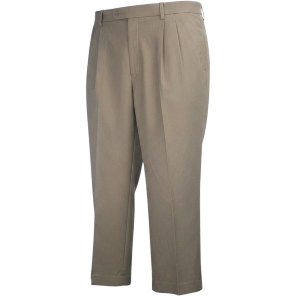 Kilburne &‎ Finch Men's 42W/29 Dress Pants-Beige-Performance-Stretch Waistaband